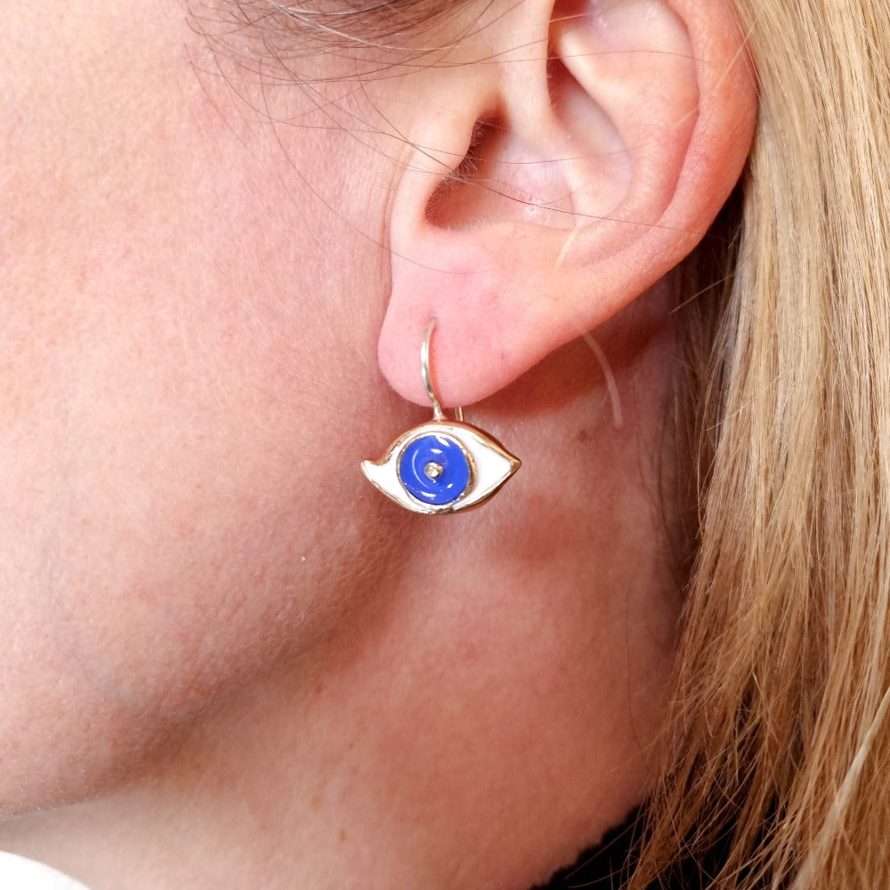 "ORECCHINI_OCCHI_DI_SANTA_LUCIA_BRONZO_SMALTATO_INDOSSATO"