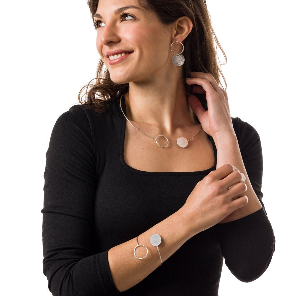 "TAORMINA_COLLANA_GIROCOLLO_BRACCIALE_E_ORECCHINI_PIENO_VUOTO_ARGENTO_INDOSSATO"