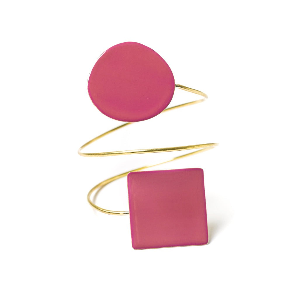 "BRACCIALE_TAORMINA_GEOMETRICO_OTTONE_SMALTATO_FARD"