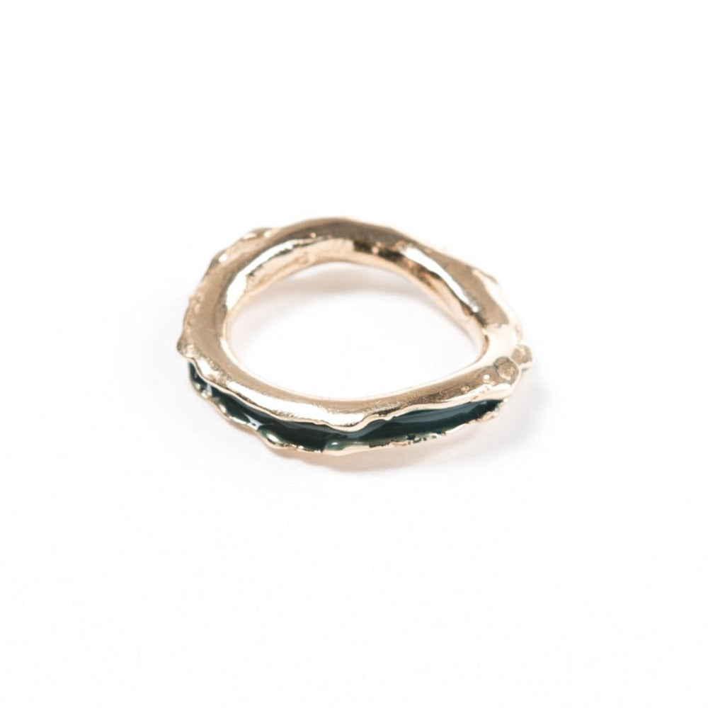 "ANELLO_STROMBOLI_BRONZO_SMALTO_PETROLIO"