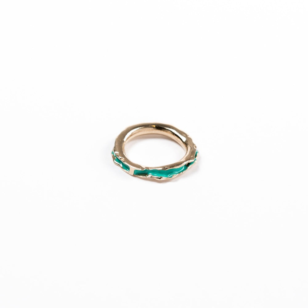 "ANELLO_STROMBOLI_BRONZO_SMALTO_TURCHESE"