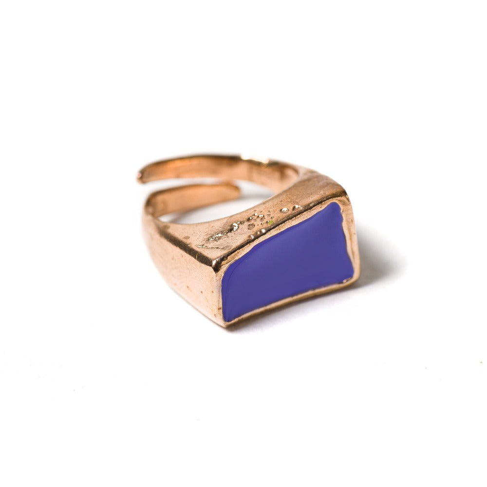 "ANELLO_CONTE_RUGGERO_VIII_BRONZO_SMALTATO_LAVANDA"