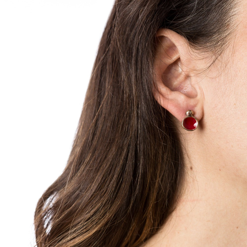 "ORECCHINI_SPERLINGA_BRONZO_SMALTO_ROSSO_INDOSSATO"