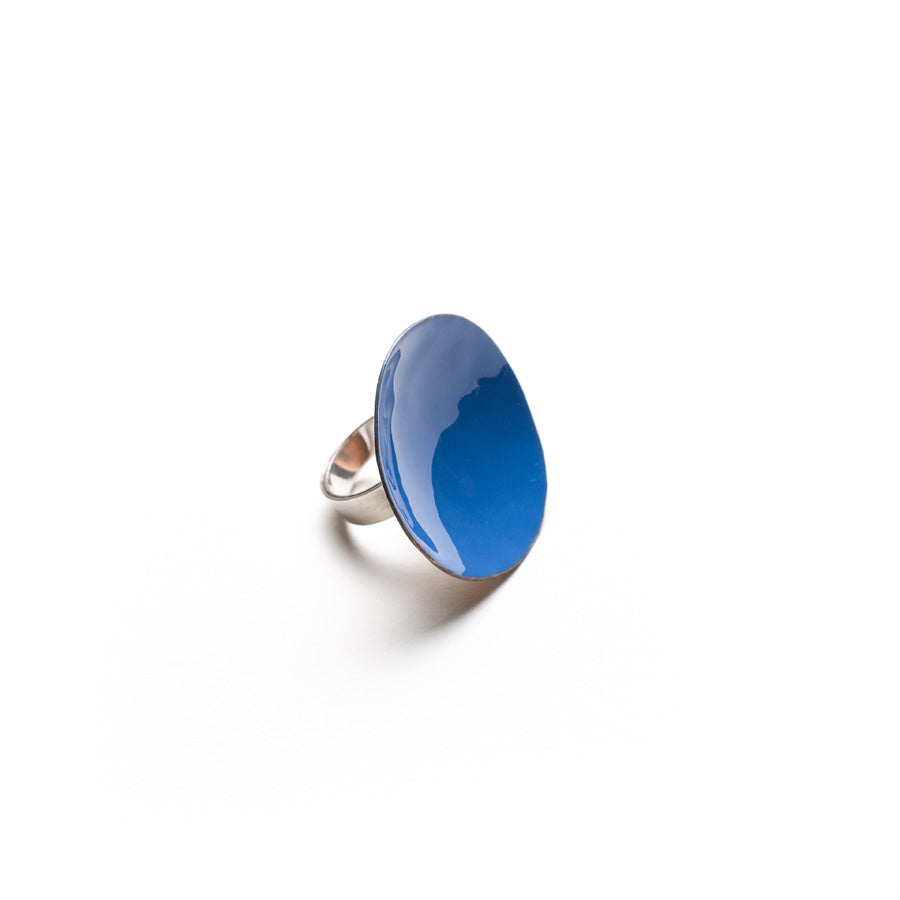 "ANELLO_ARGENTO-BRONZO_SMALTATO_AZZURRO_PESCE"