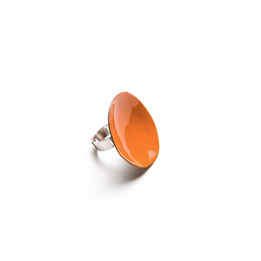 "ANELLO_ARGENTO-OTTONE_SMALTATO_ARANCIONE_CHIARO"