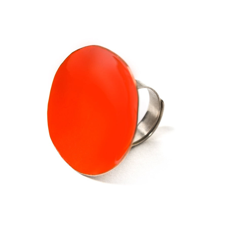 "ANELLO_CIOTOLA_ARGENTO_BRONZO_SMALTATO_ARANCIONE_SCURO"
