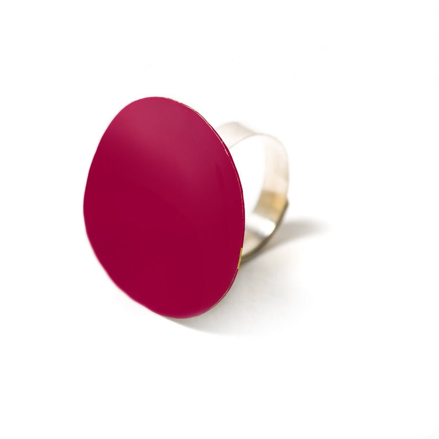 "ANELLO_CIOTOLA_ARGENTO_BRONZO_SMALTATO_CILIEGIA"
