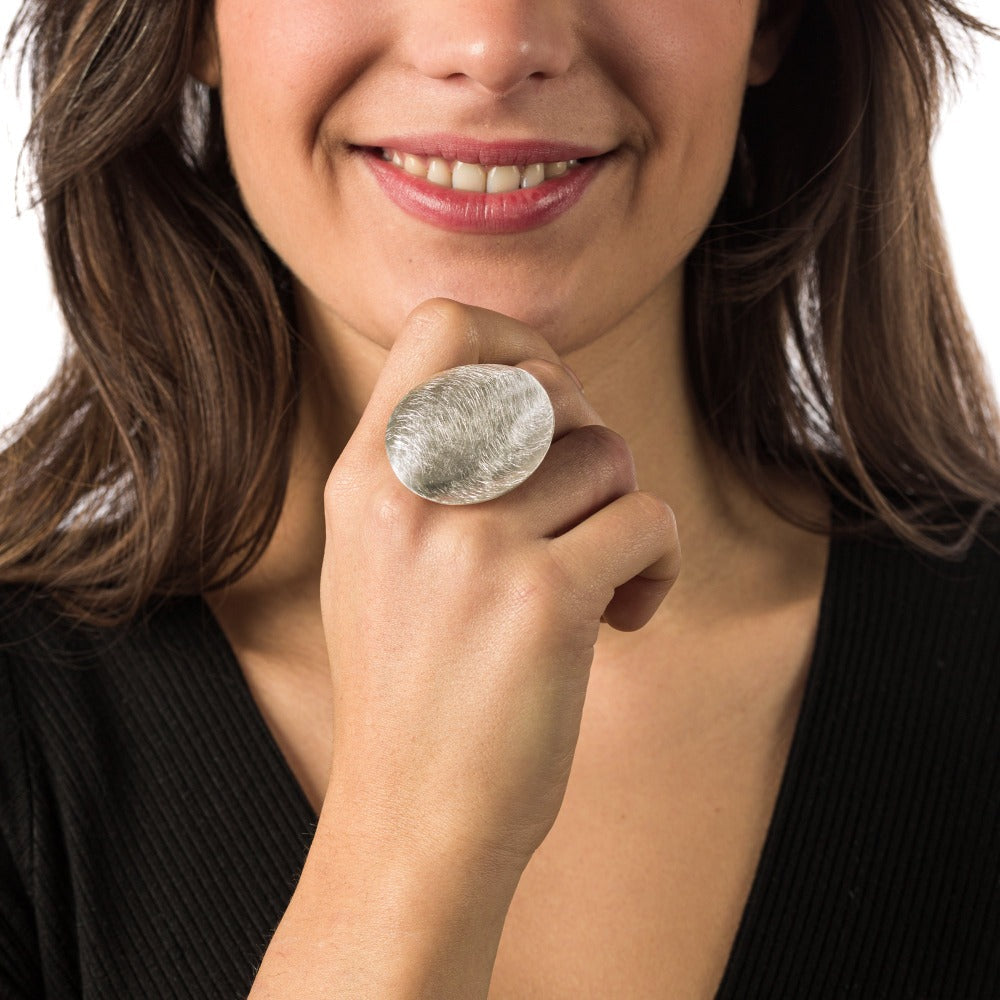 "Anello-Onda-Argento-Indossato"