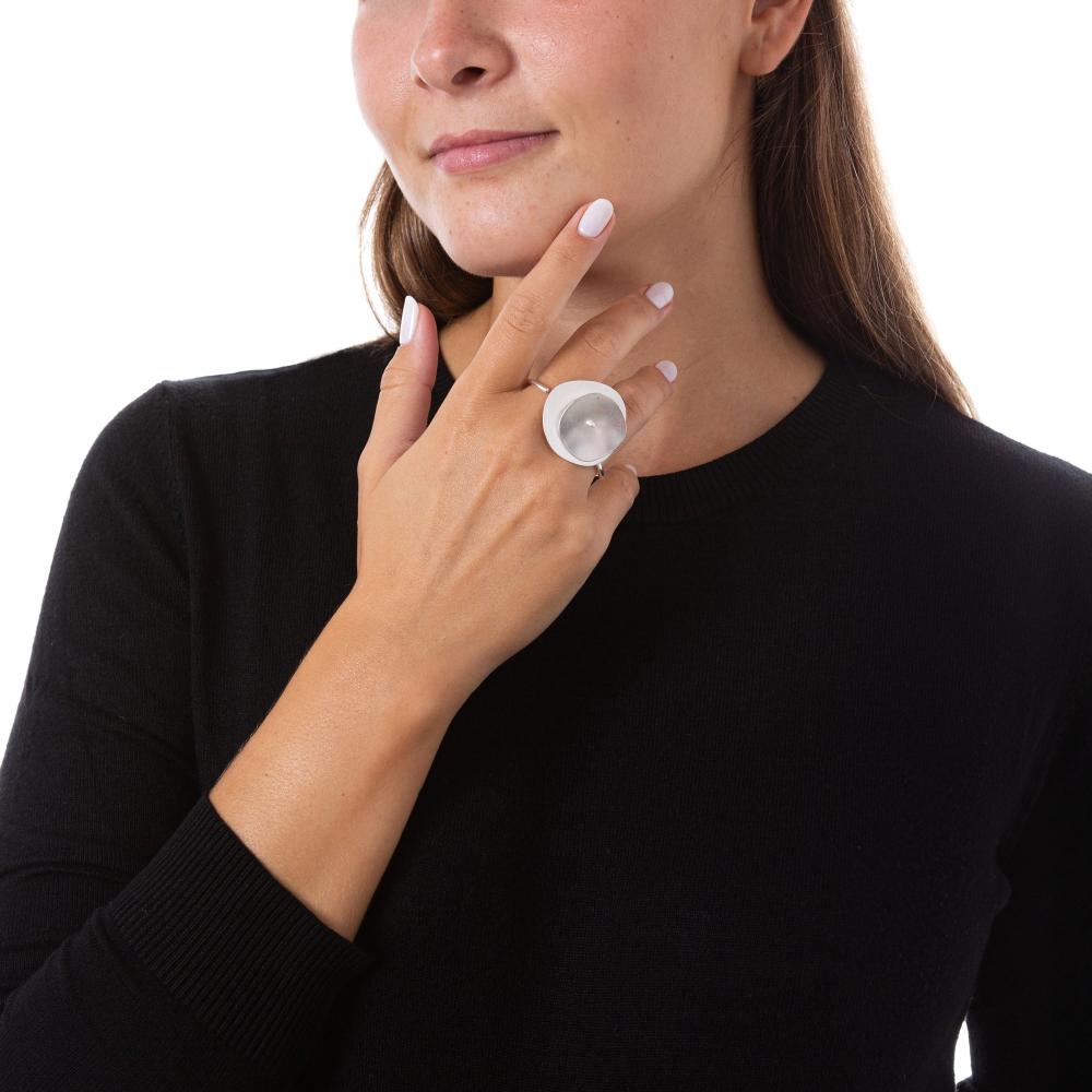 "ANELLO DUE DITA DJ IN ARGENTO"