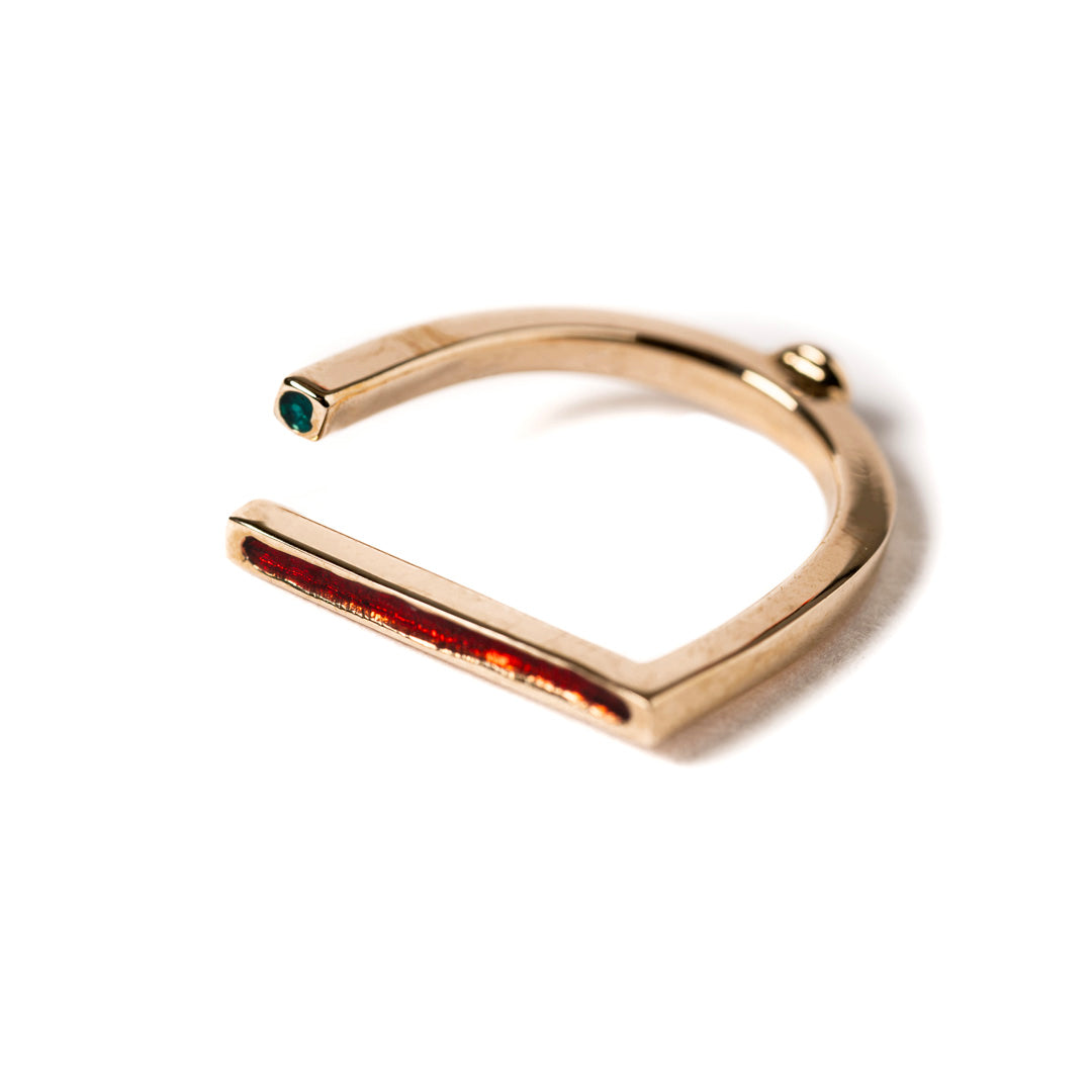 Anello Punto & Basta | Bronzo Smaltato
