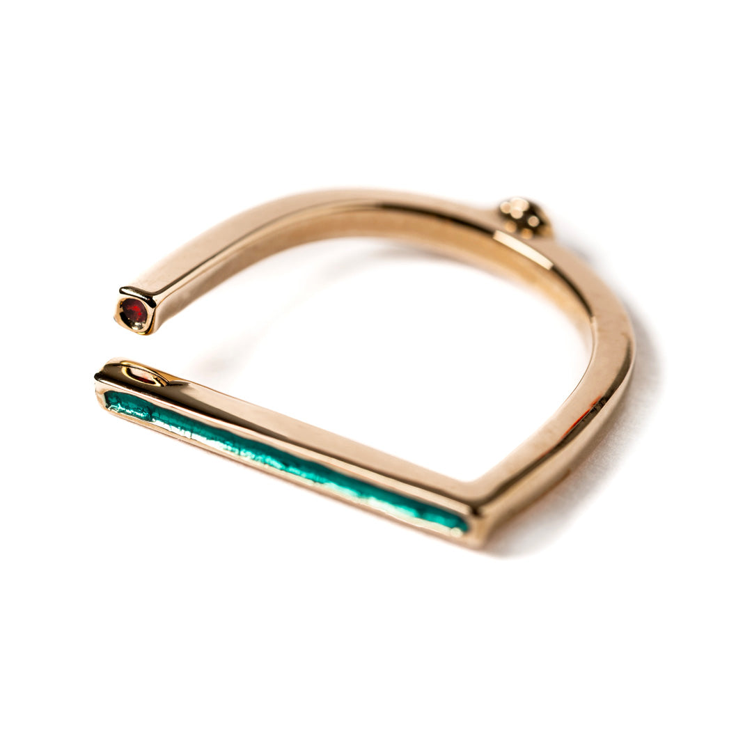 Anello Punto & Basta | Bronzo Smaltato