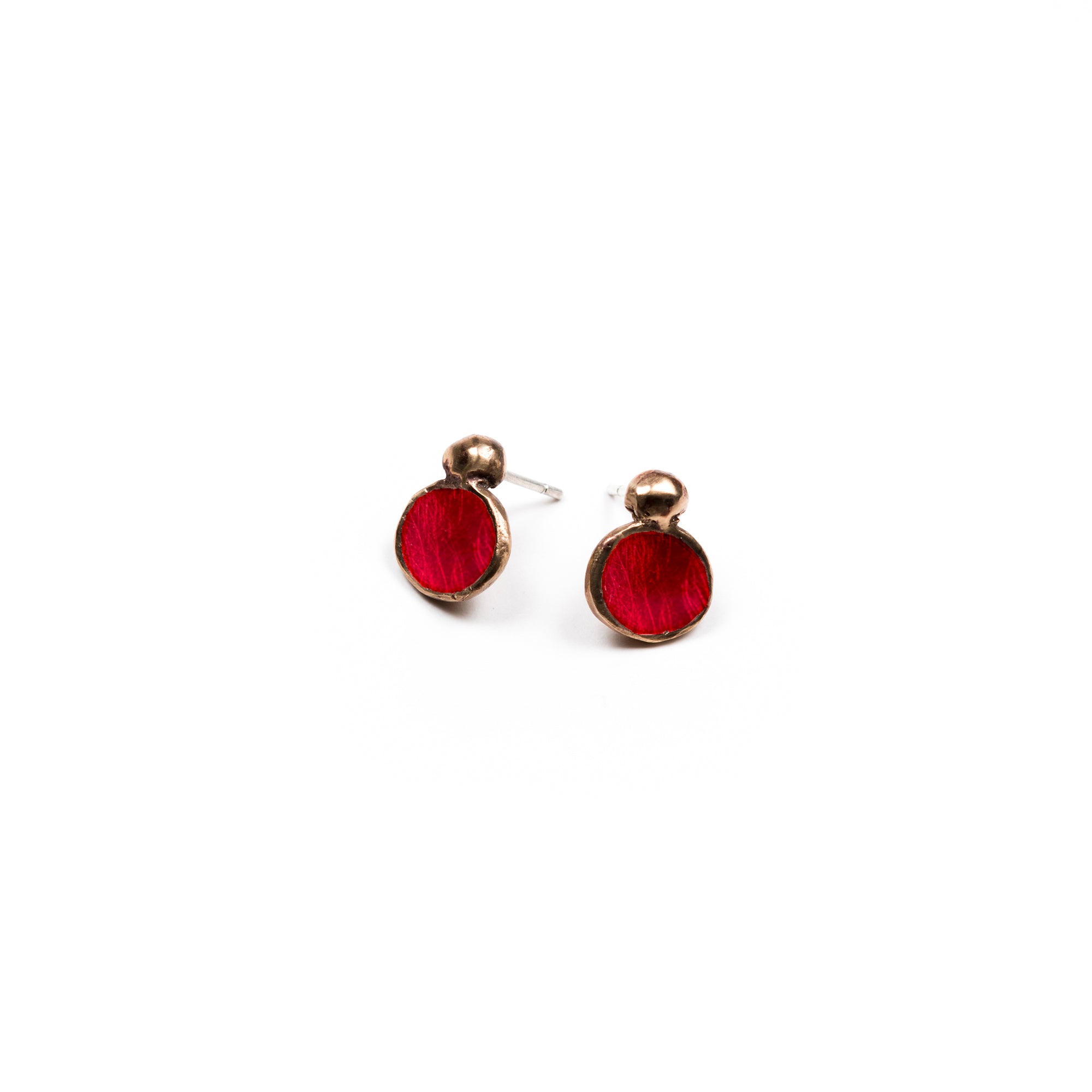 Sperlinga Stud Earrings | Bronze COLOR