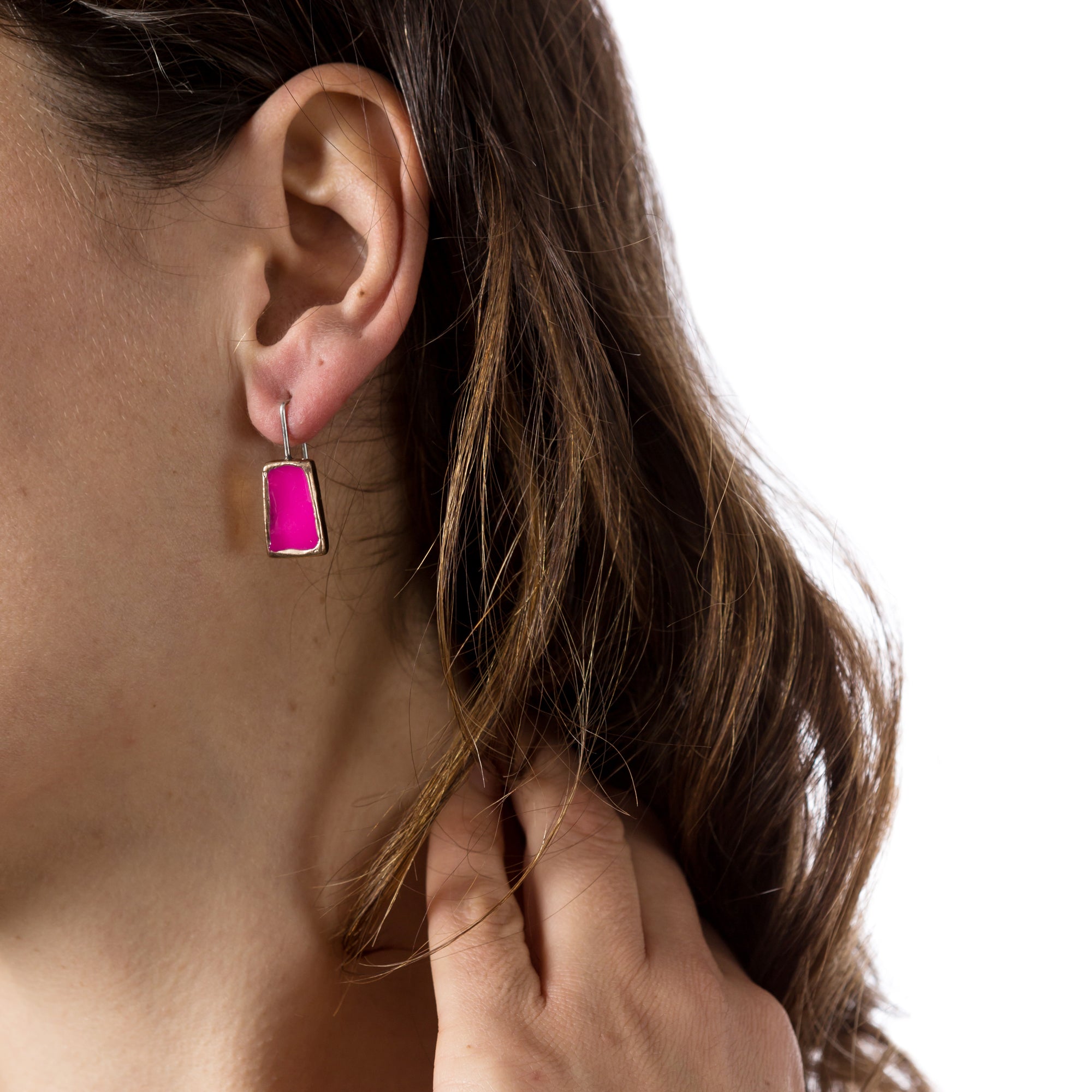 Boucle d'oreille Comte Roger VIII | Couleur bronze