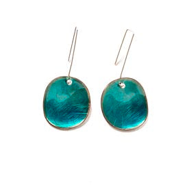 Boucles d'oreilles à plaque | Boucles d'oreilles à levier en laiton