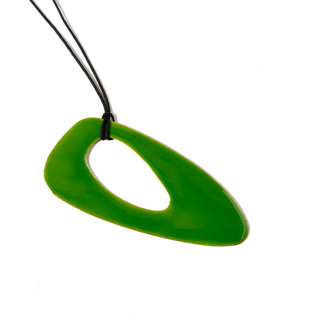 Pendentif Haïti | Laiton plaqué or et perle