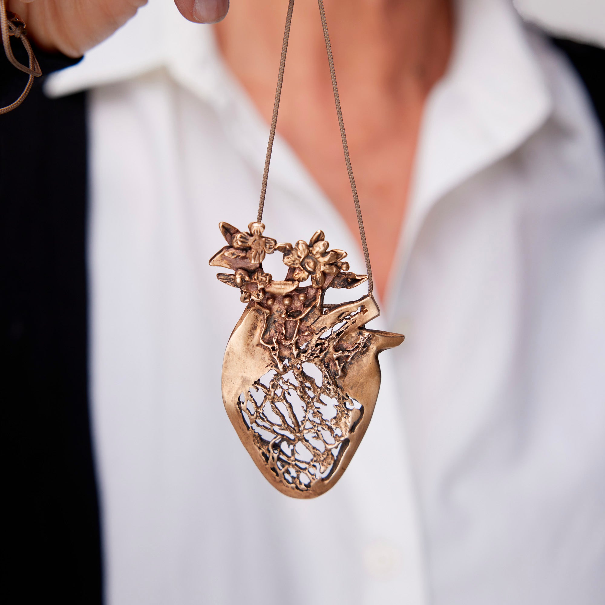 Pendentif Jardin du Cœur | Bronze