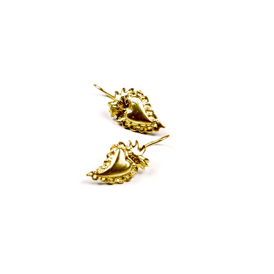 Orecchini Cuore Sacro | Bronzo