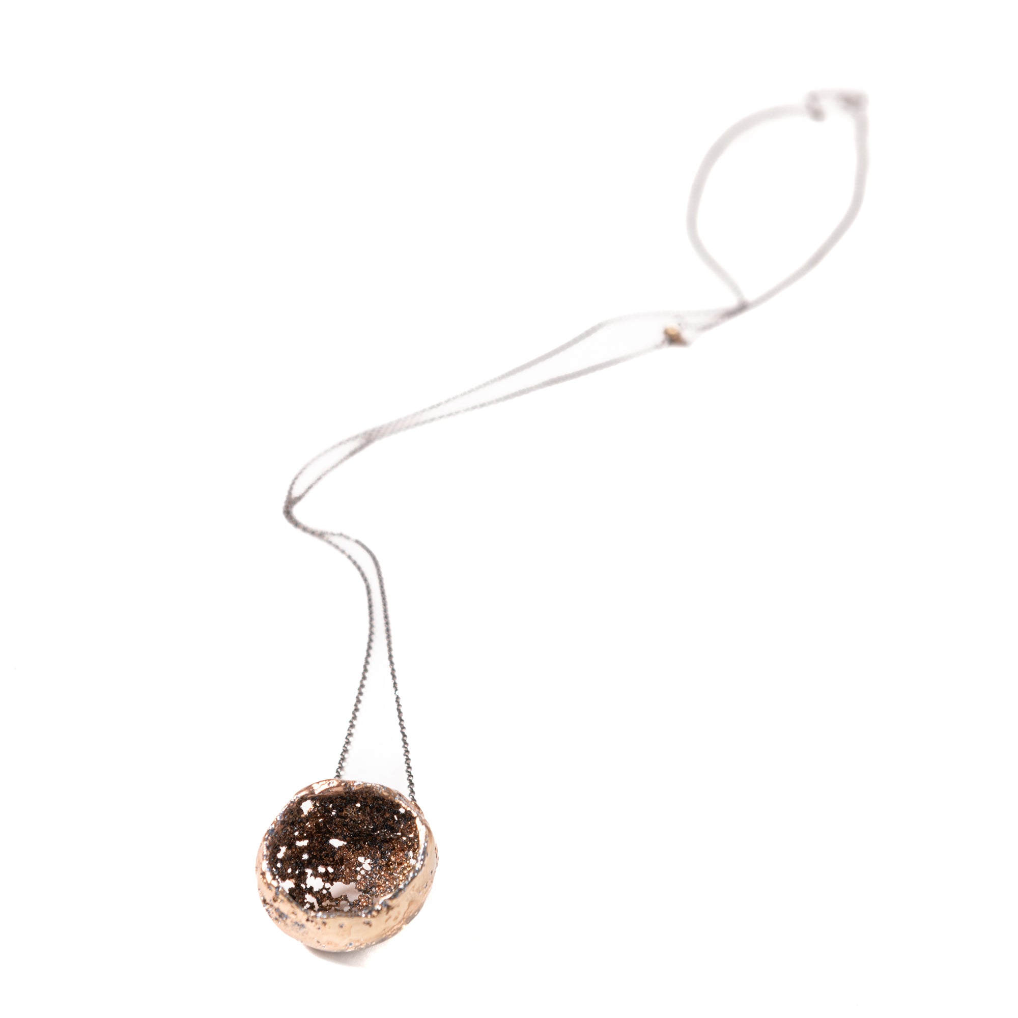 Pendente Amaretto | Bronzo Smalto Glitter