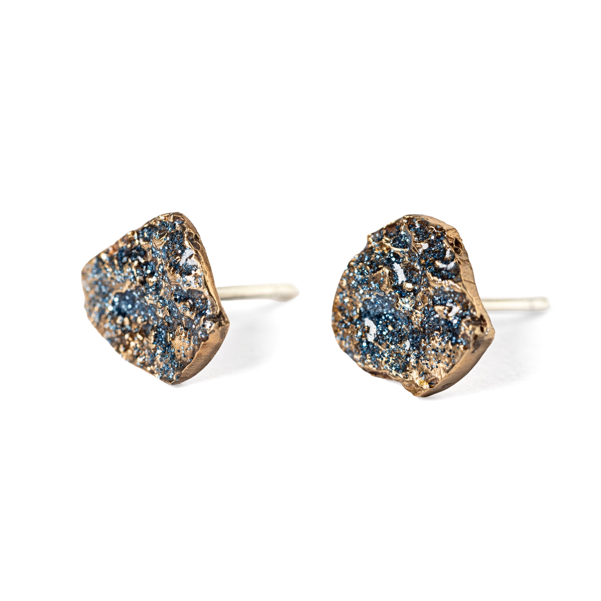 Chiaia Earrings | Bronze Glitter Enamel
