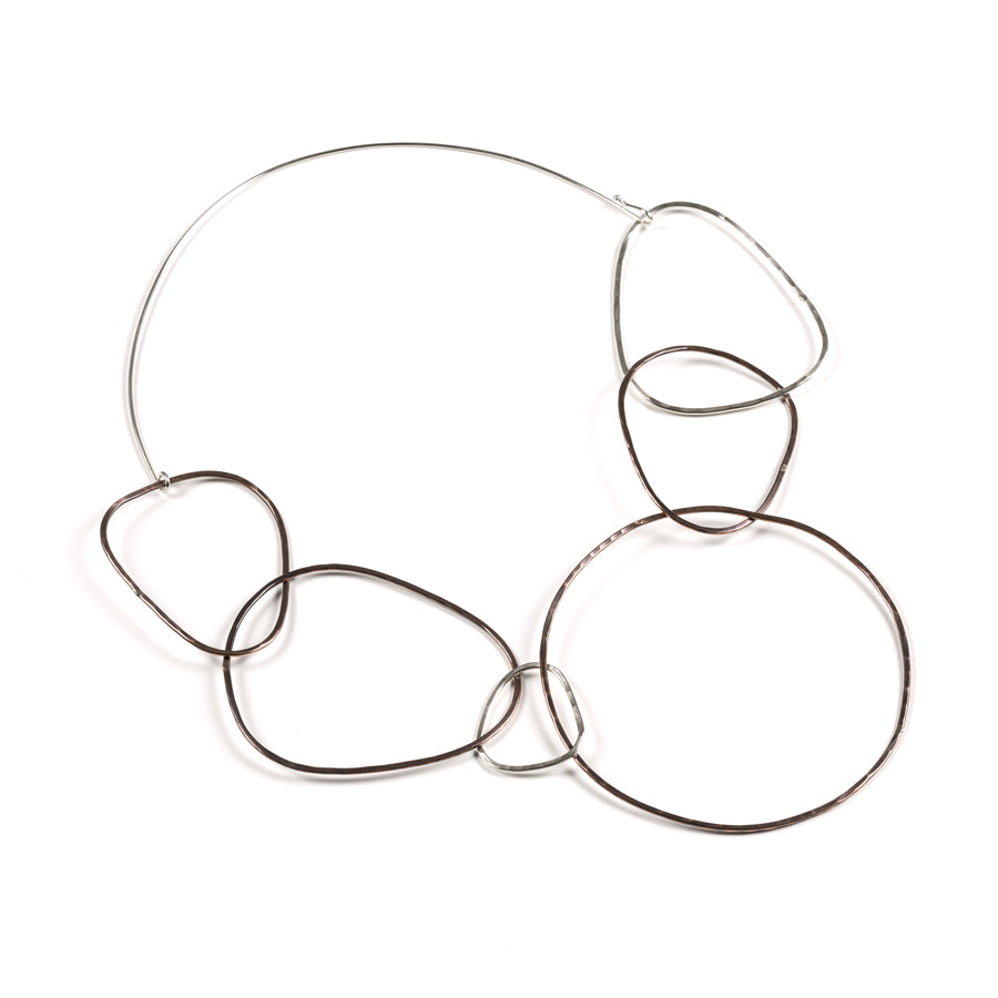 "COLLANA_6_CERCHI_ARGENTO_RAME"
