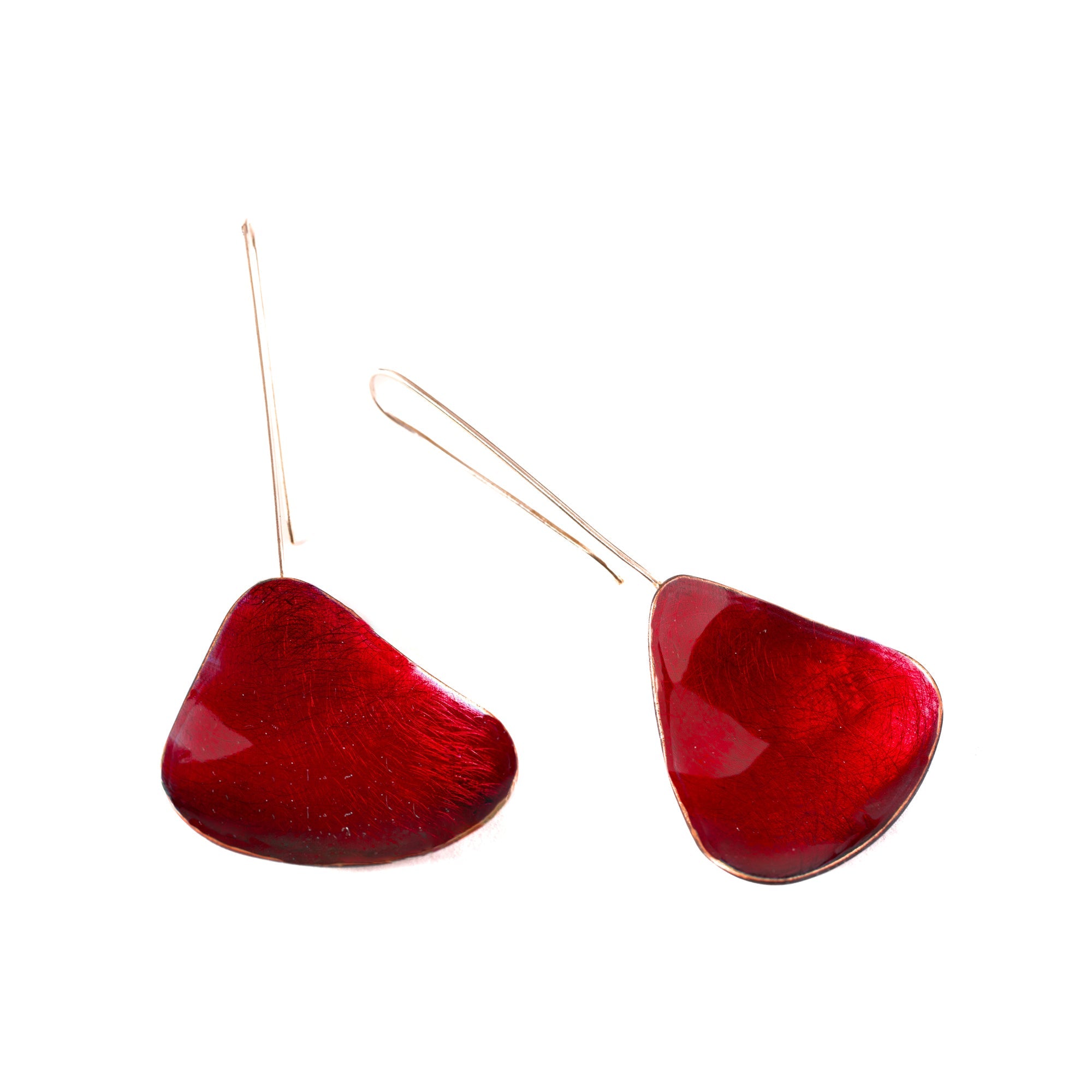 Boucle d'oreille pétale | Couleur cuivre