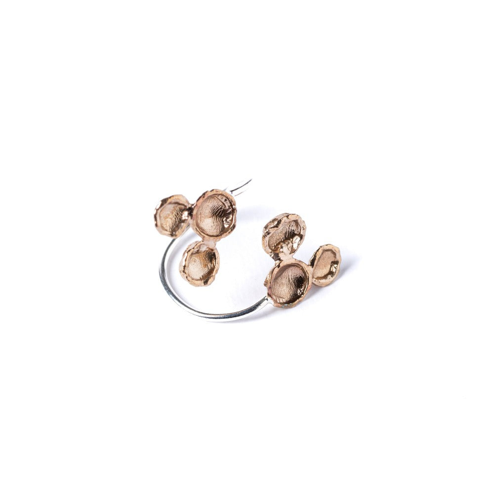 "Anello-gocce-di-memoria-sei-gocce-bronzo-argento"