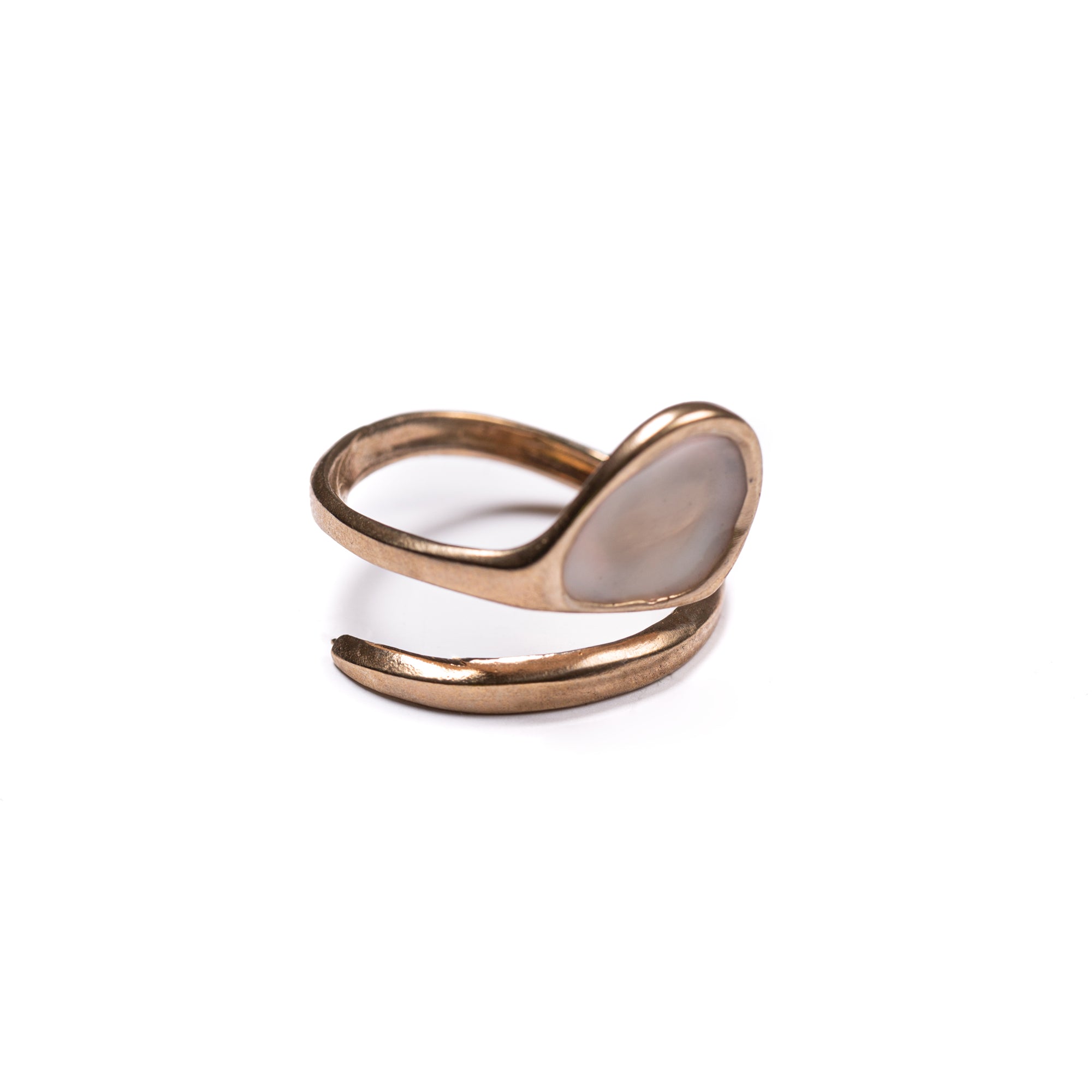 Anello Sperlinga | Smalto Trasparente e Bronzo