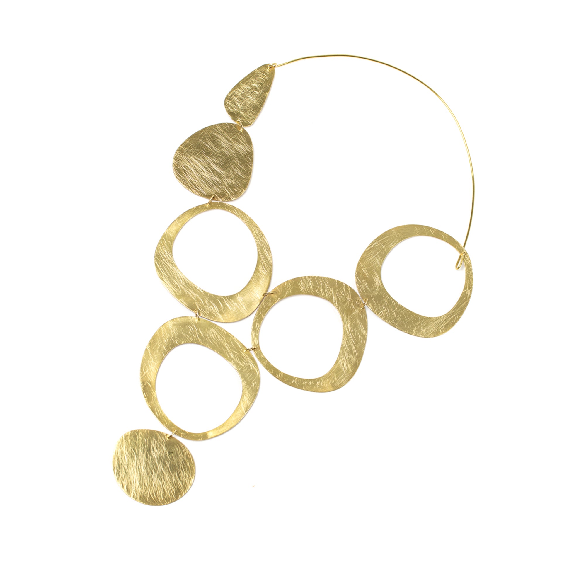 Eco Necklace Gold Plated Donut