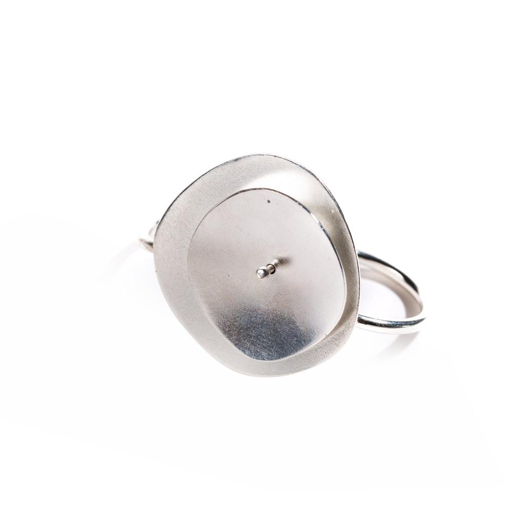 ANELLO DUE DITA DJ IN ARGENTO