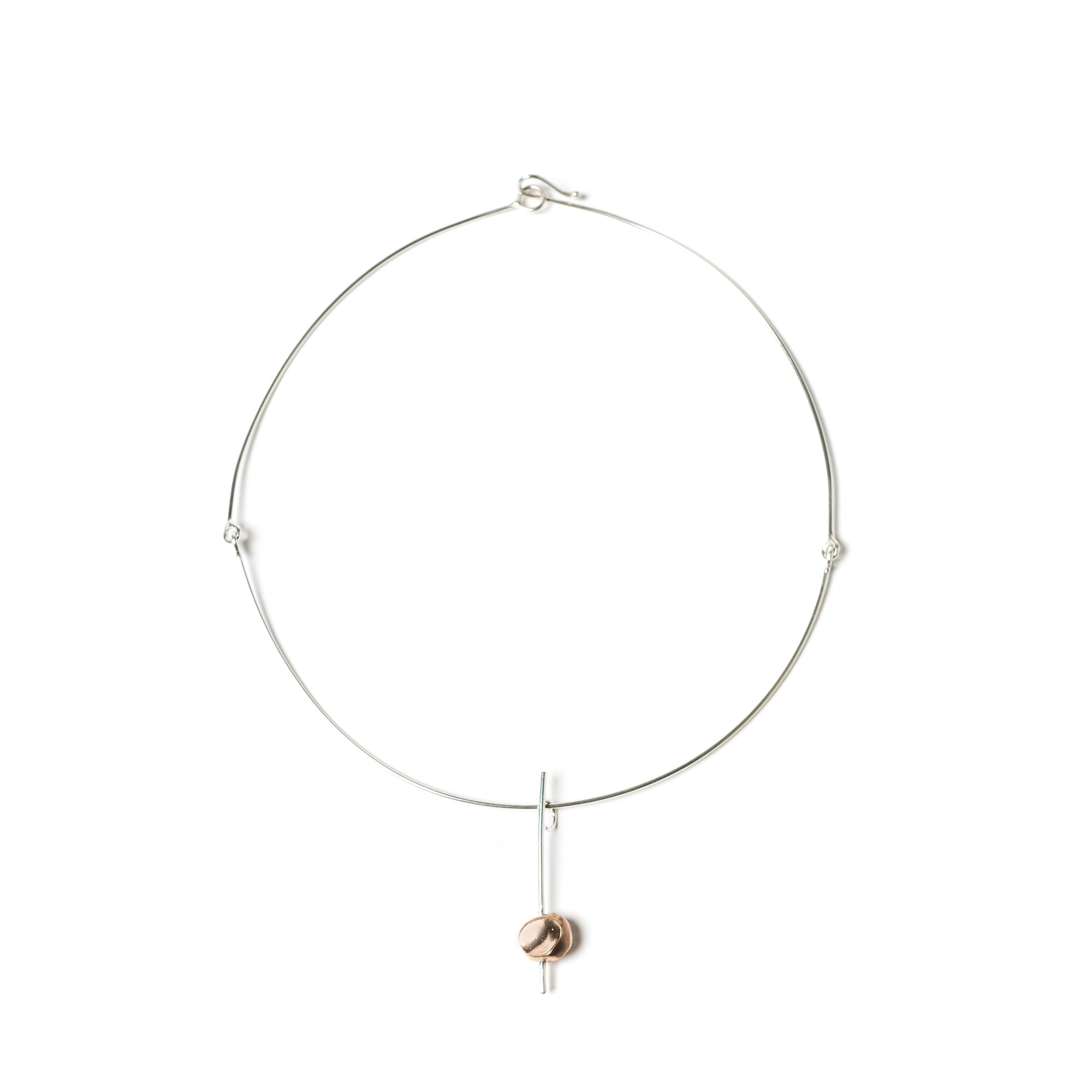Collana Elettra Bacchetta Pepita | Argento e Bronzo