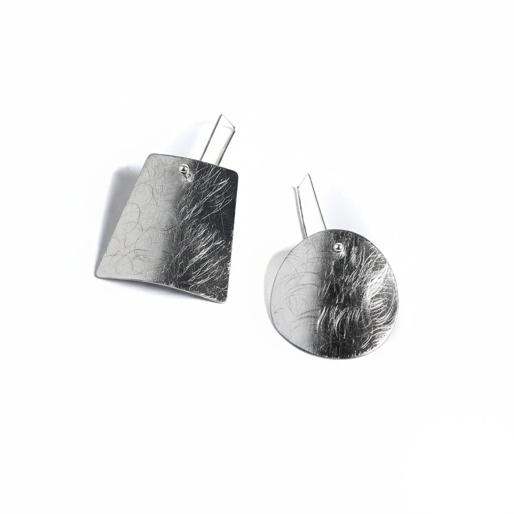 Orecchini Geometrici Monachella | Argento