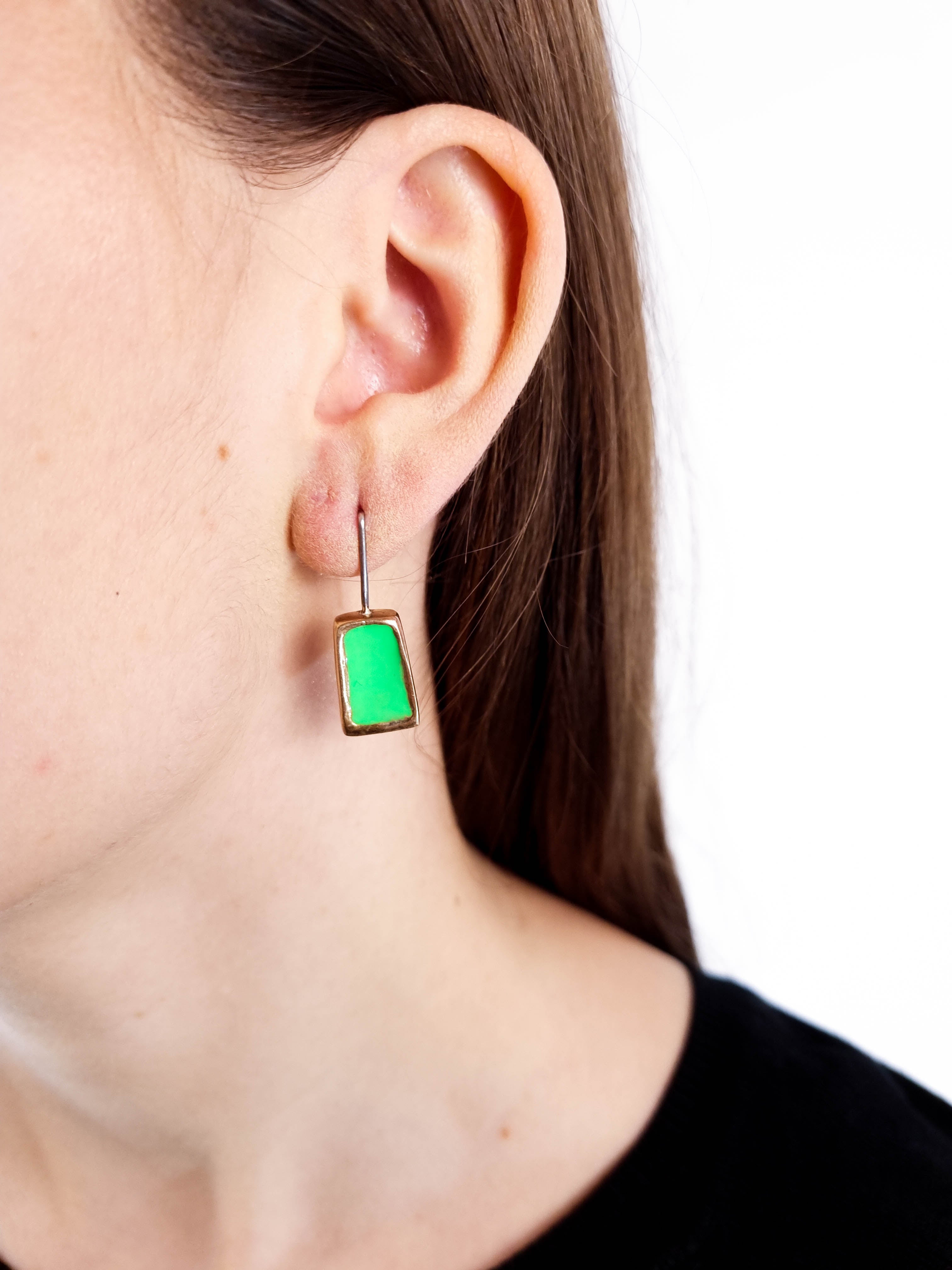 Boucle d'oreille Comte Roger VIII | Couleur bronze