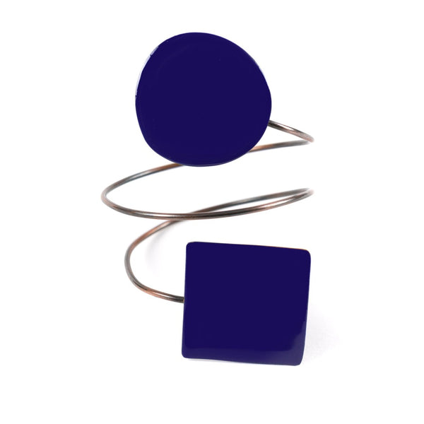 BRACCIALE_TAORMINA_GEOMETRICO_RAME_SMALTATO_BLU