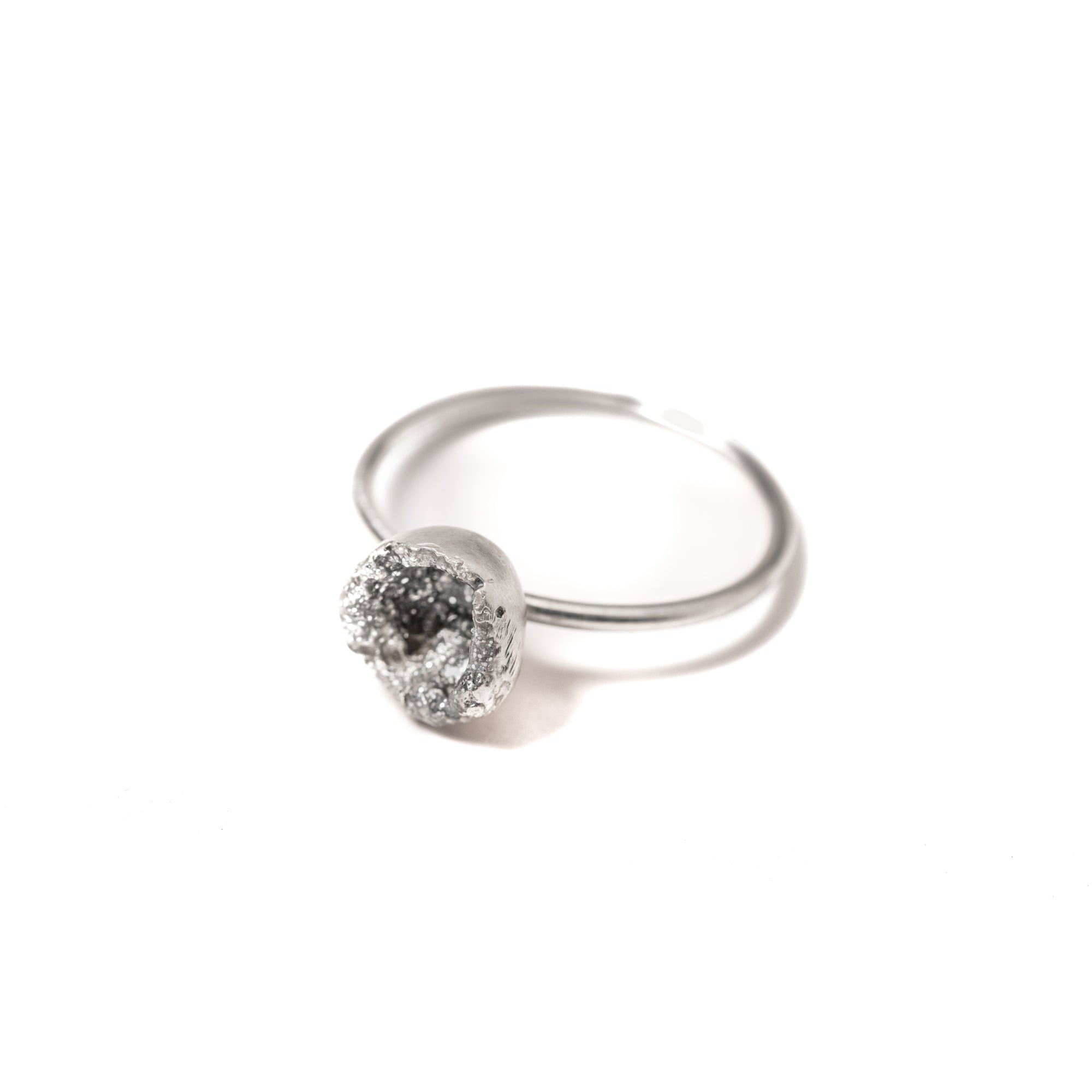 Anello Nocciolino | Argento Smalto Glitter