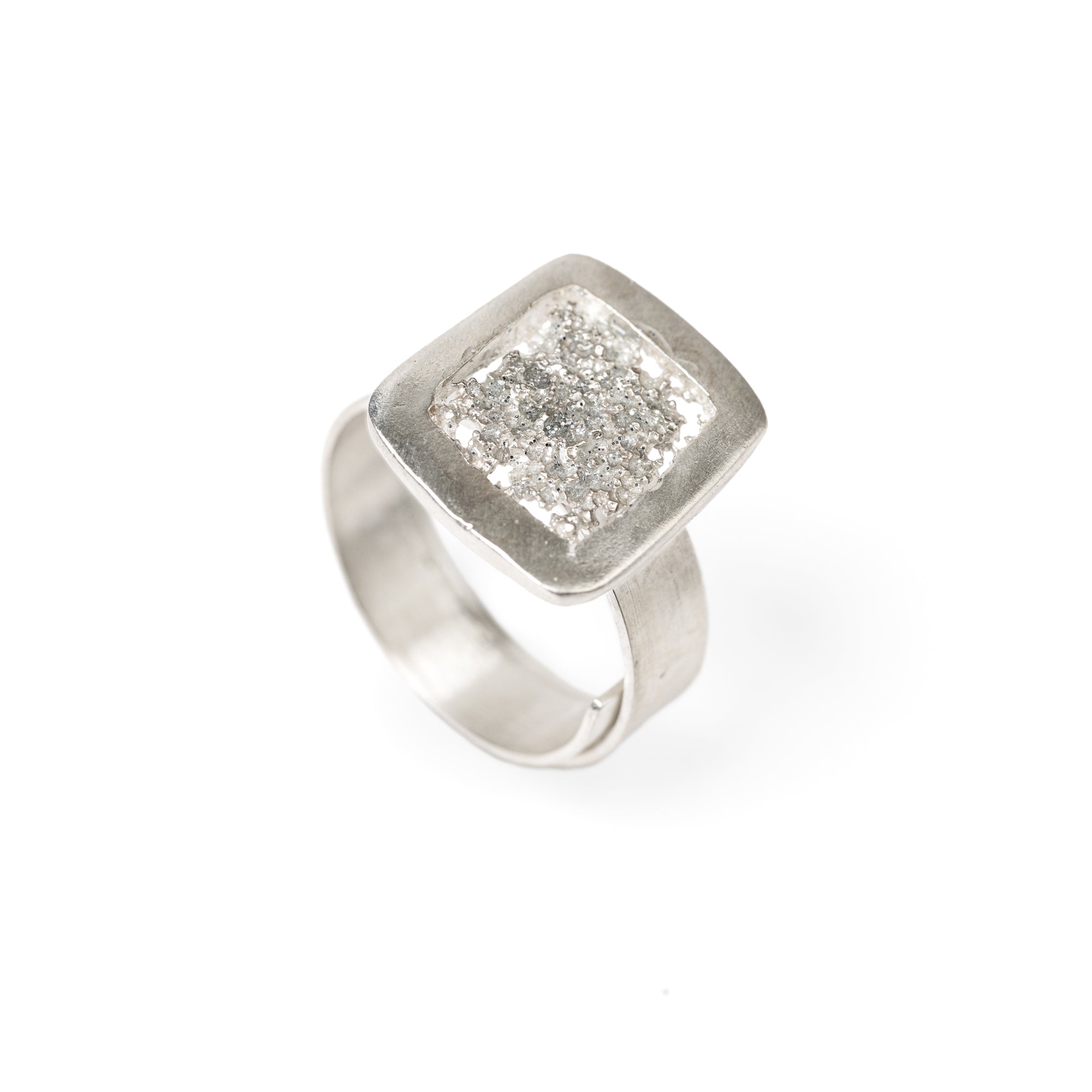 Anello Ischia | Argento Smalto Glitter
