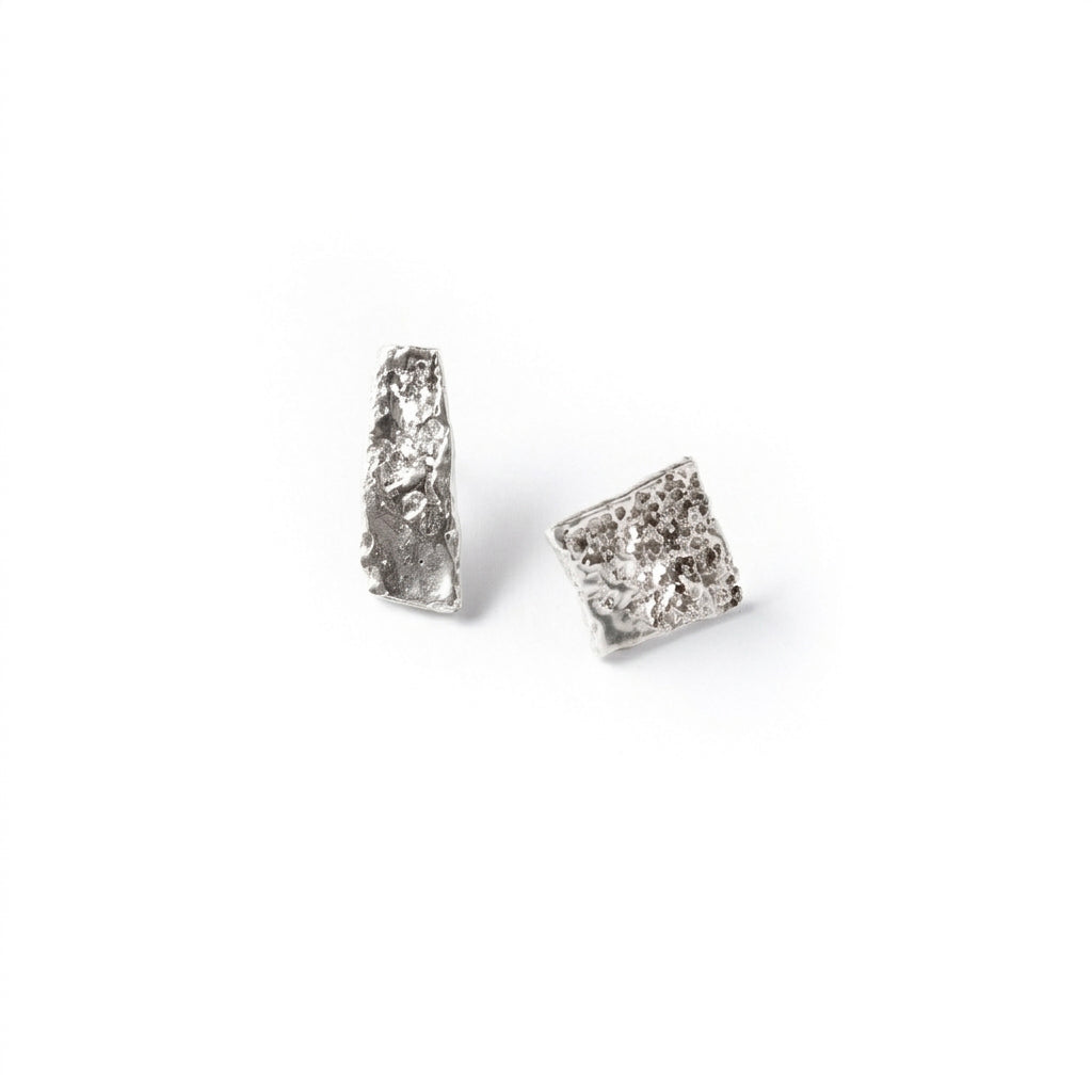 Sciara Stud Earrings | Silver