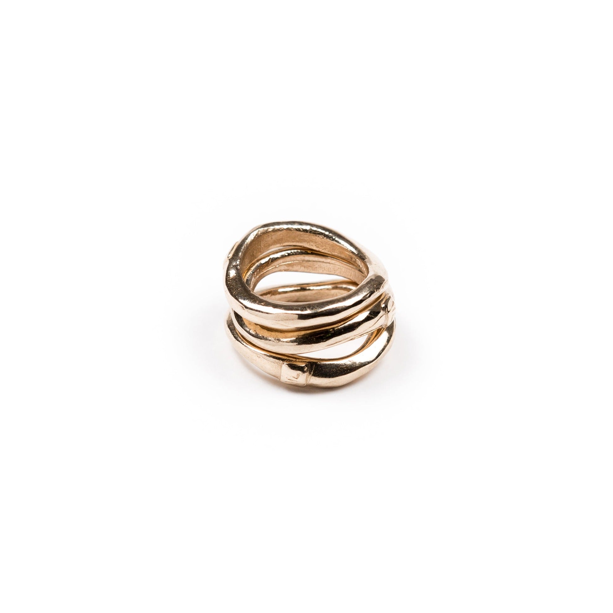 Corrugated bronze ring