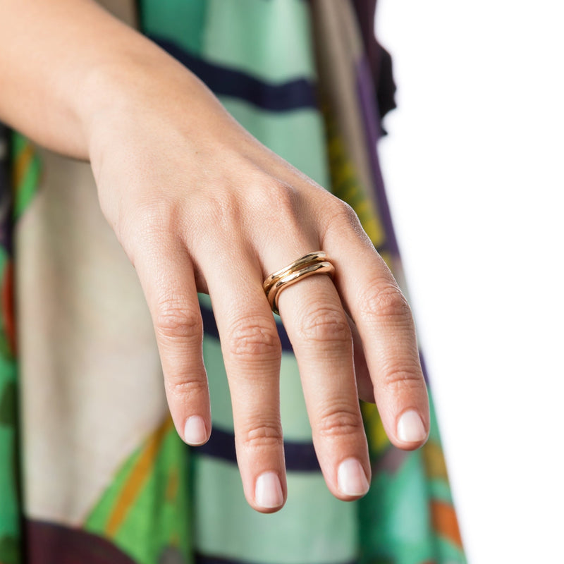 Corrugated bronze ring