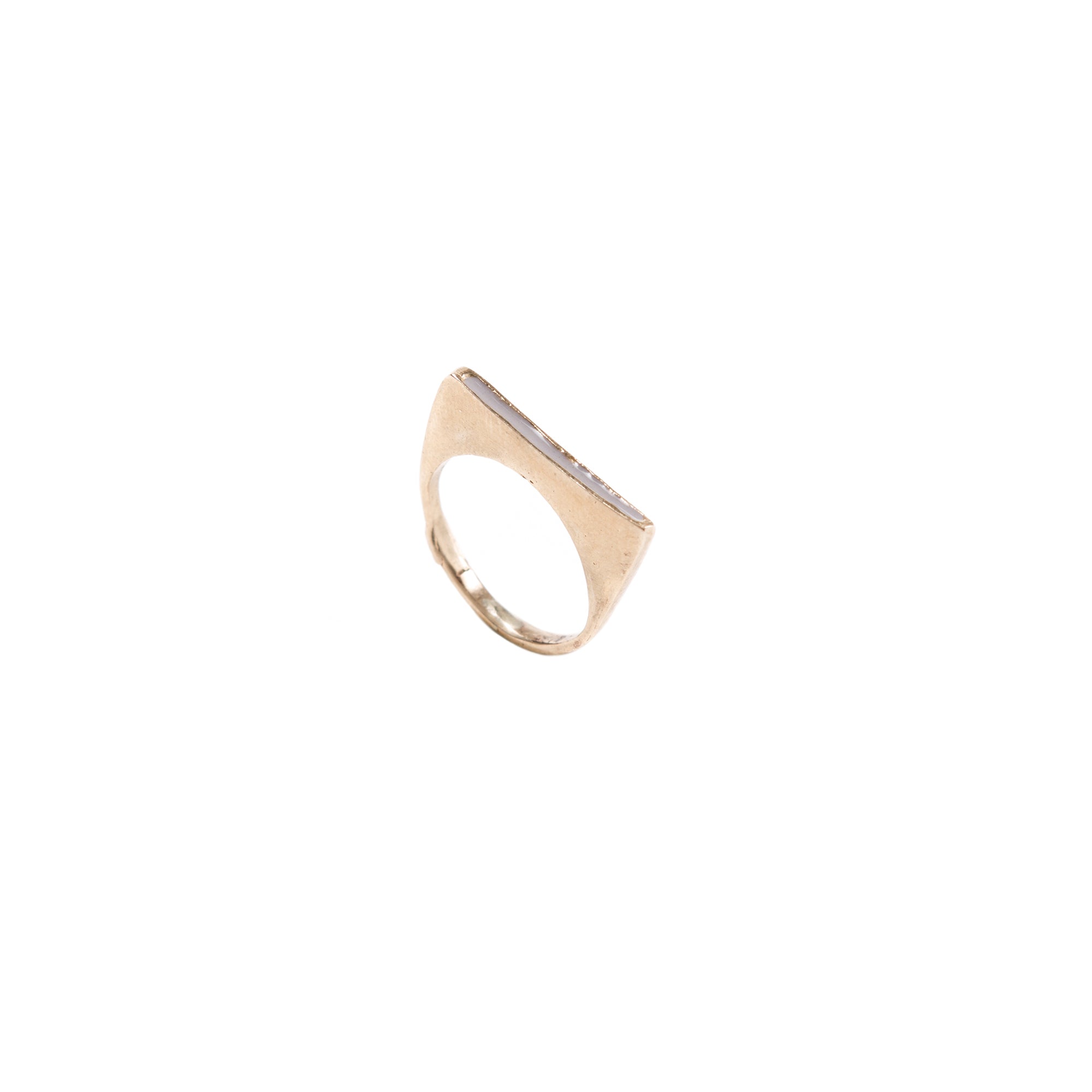Streep Ring in Bronze COLOR