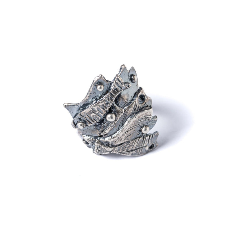 Anello-Paranza-Spoletta-Argento-Ossidato