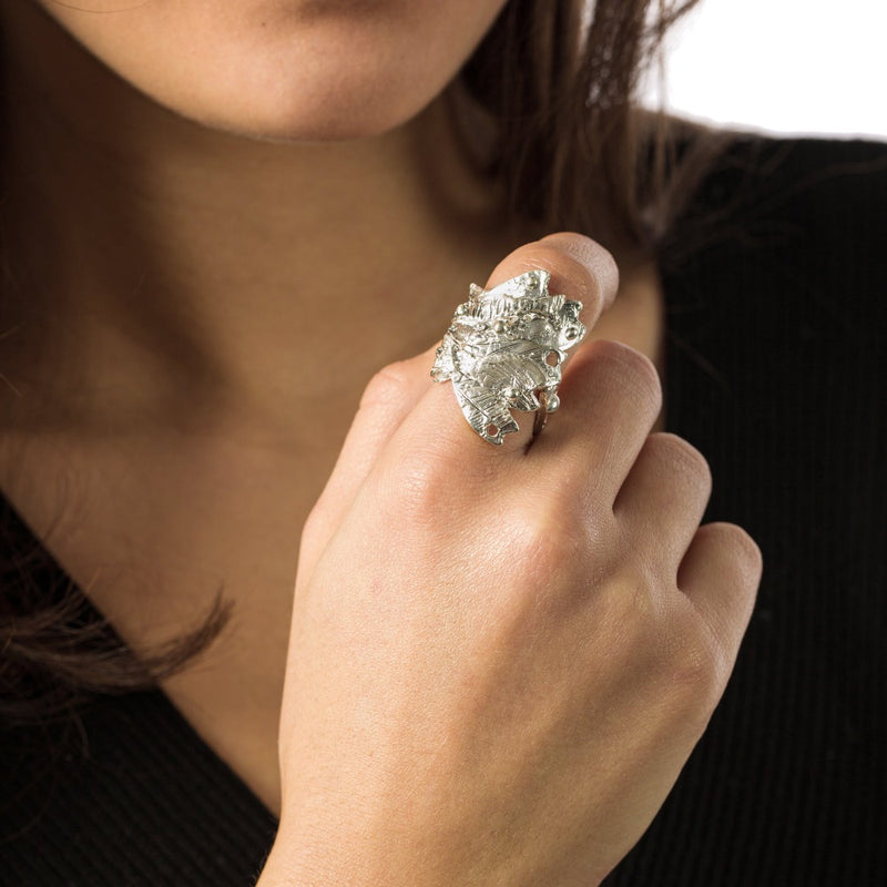 Anello-Paranza-Spoletta-Argento-Indossato