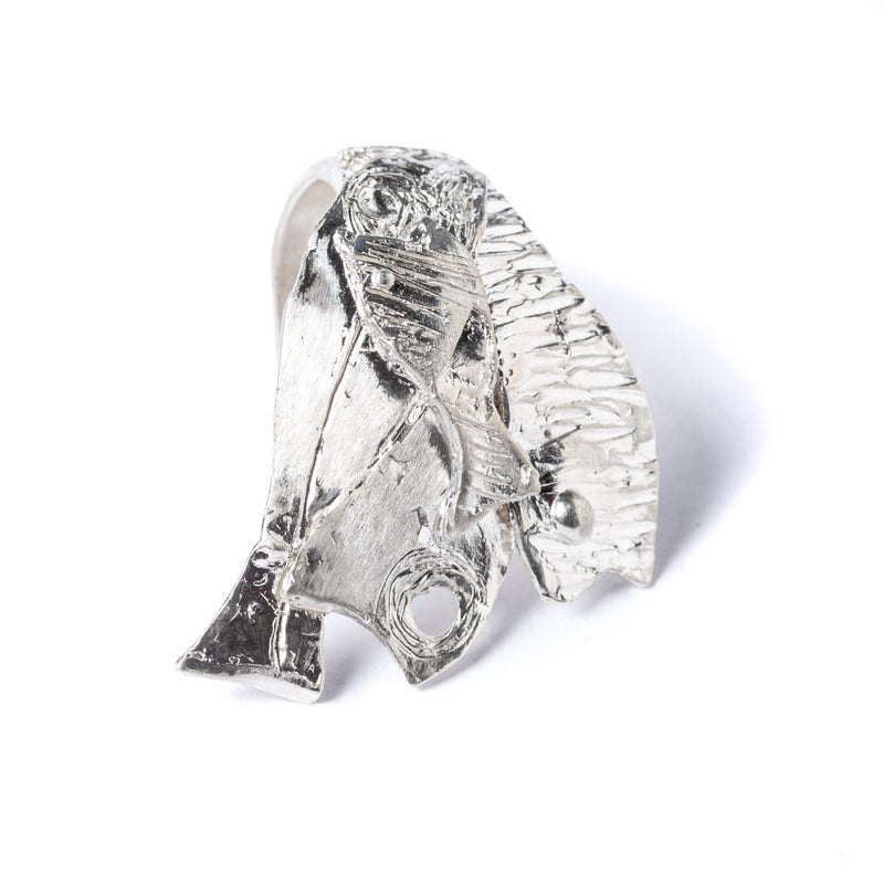 Anello-Paranza-Grande-Argento-Fronte