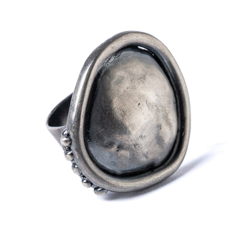 Anello-Scudo-Argento-Ossidato