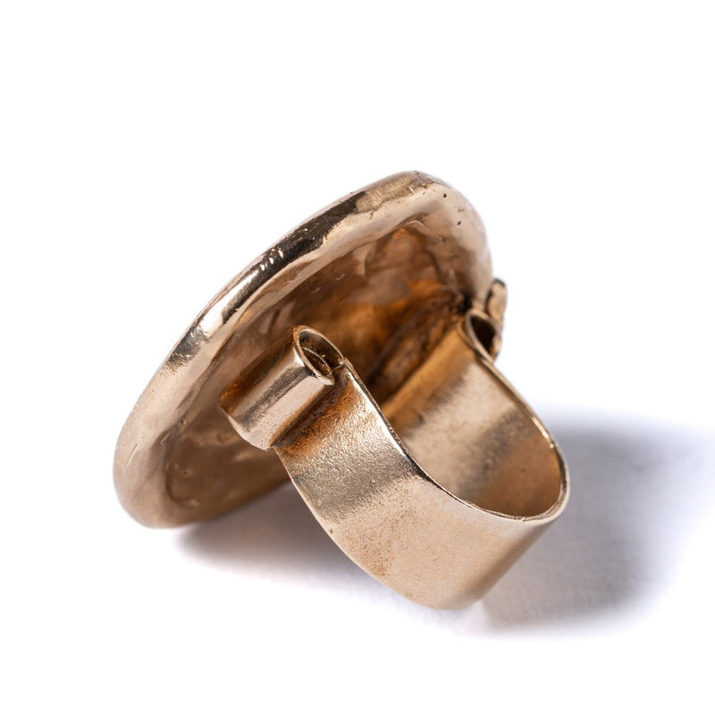 Anello-Scudo-Bronzo-Retro
