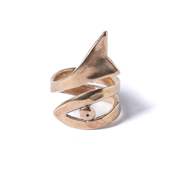 Anello-Pesce-Vuoto-Bronzo