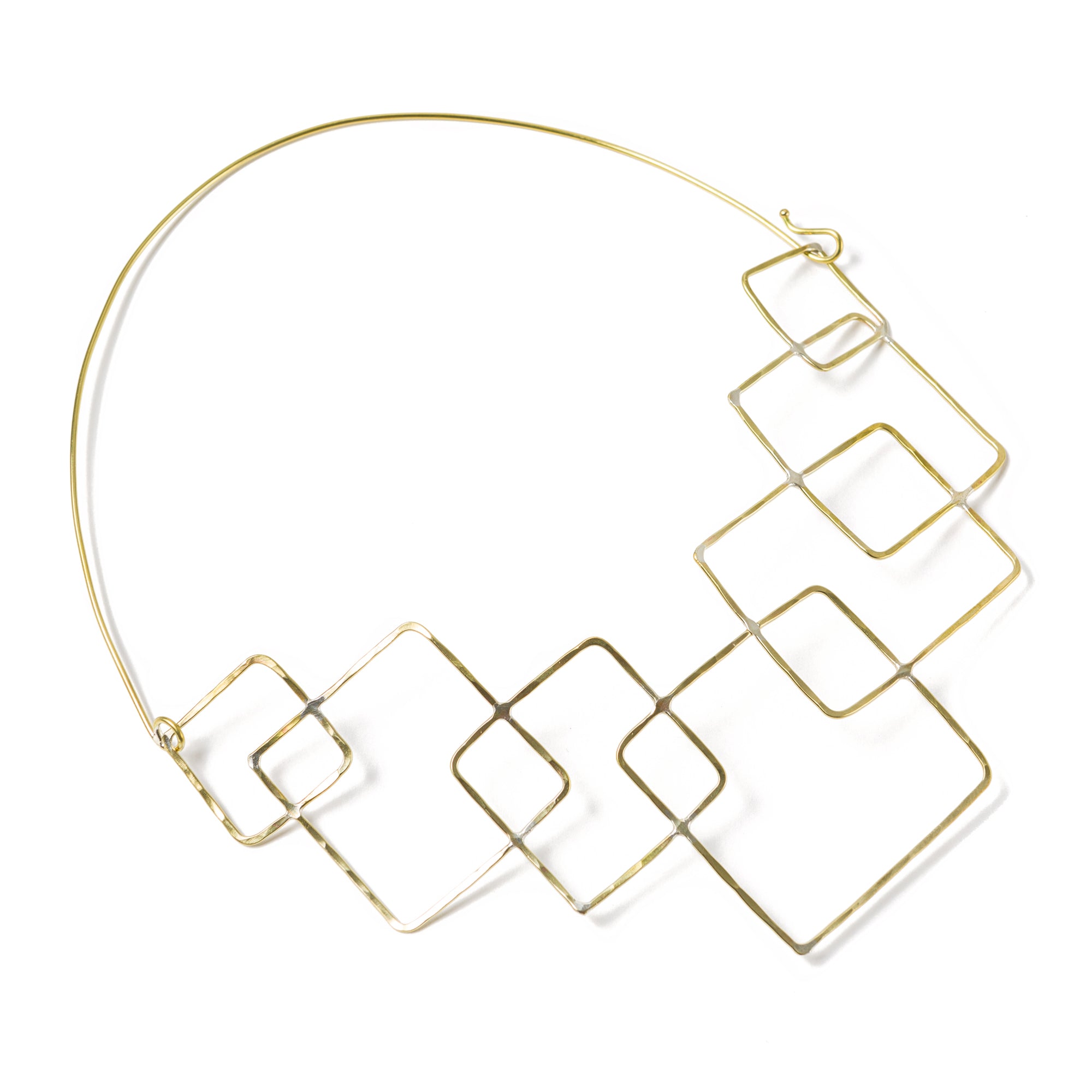 Gold Plated Square Necklace