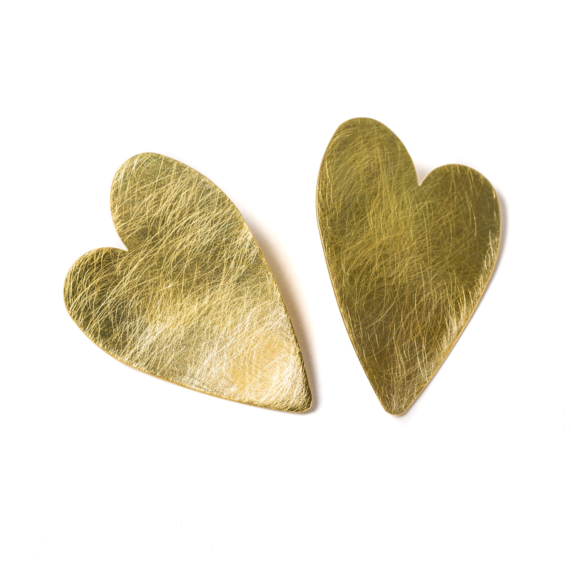 Alice's heart Earrings Gold-plated lobe
