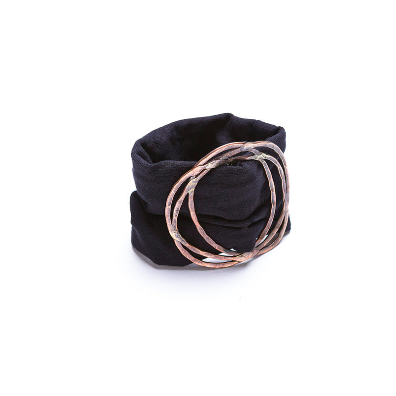 macro copper buckle bracelet