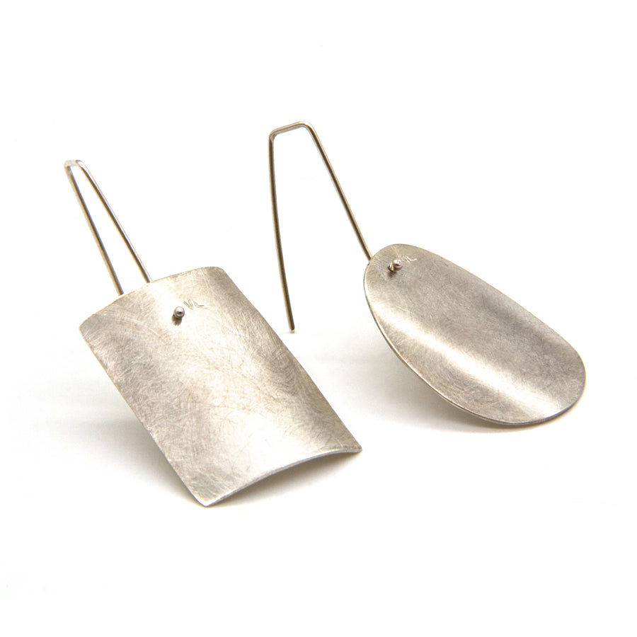 Geometric Earrings Monachella in Silver
