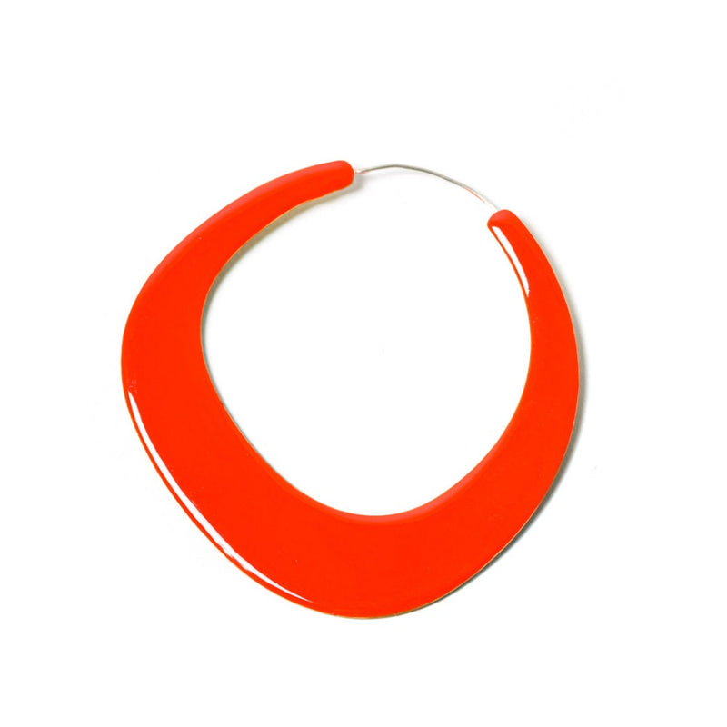 ORECCHINI-ODEON-OTTONE-SMALTATO-ARANCIONE-SCURO